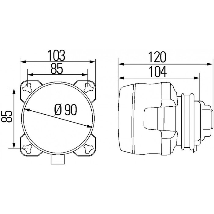 Hella Hella Grootlicht Classic H7 met Stadslicht