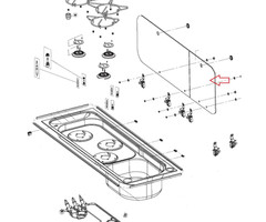 Dometic Dometic Glasdeksel Spoelbak Combi