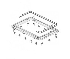 Dometic Dometic Heki 2 Buitenkader compleet 46-53 mm