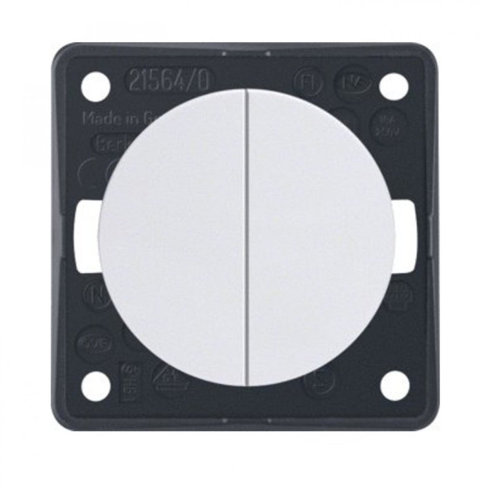 Berker Berker Impuls Serieschakelaar Flow/Pure Inbouw Wit Hoogglans