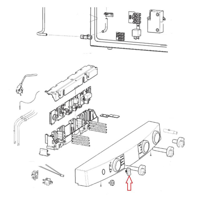 Dometic Dometic RMT7665L Deksel Schakelaar Grijs