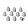 Fiamma afdekdopjes fietsendragers set a 10 stuks