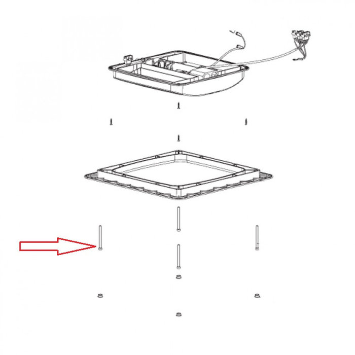 Dometic Dometic B1500/B1900 RVS schroef tbv binnenkader