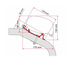 Fiamma Fiamma LMC/TEC Adapter 450 F65/F80