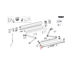 Thule Thule Lead Rail 5200 4.50 Geanodiseerd