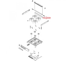 Dometic Dometic CU403 Profiellijst, Boven, Achter, Inox