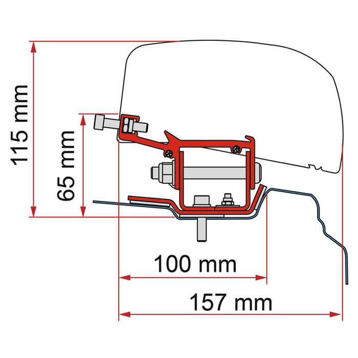 Fiamma Fiamma Renault Trafic Kit H1-L1 >2014 F40Van