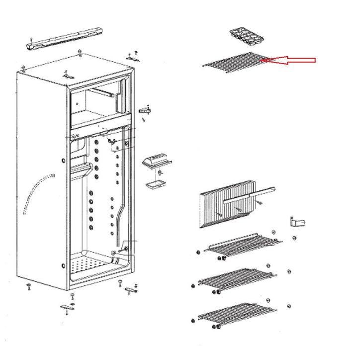 Dometic Dometic RM7855L Koelkastrooster verzinkt