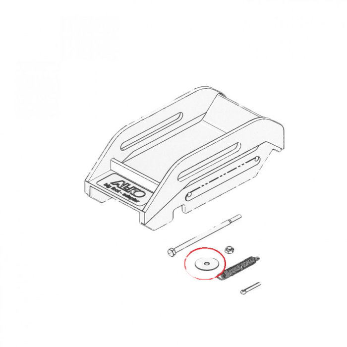 AL-KO AL-KO Big Foot Opvulring 6.4x30x1.25mm A2-70