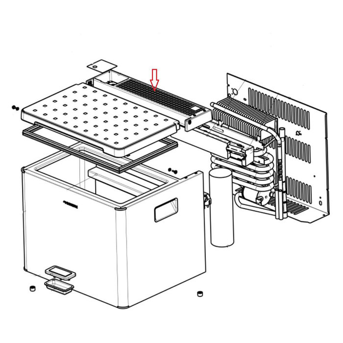Dometic Dometic Koelbox ACX3 40G Ventilatierooster