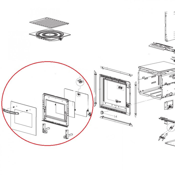 Dometic Dometic Ovendeur Compleet 30L RO 311