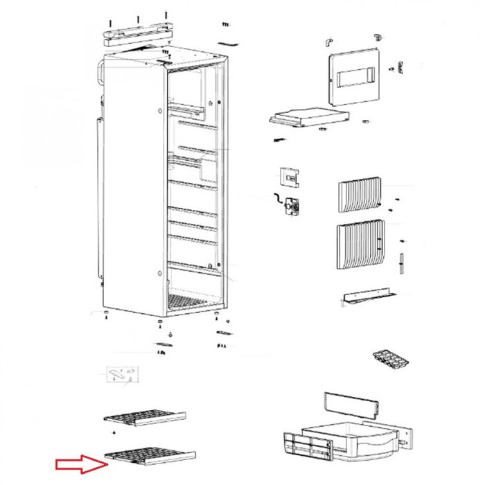 Dometic Dometic RML8330 Koelkastrek Onder