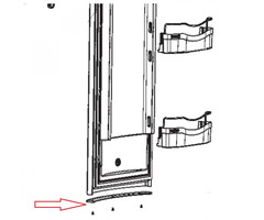 Dometic Dometic RML8230 Afdeklijst Deur Zwart/Grijs