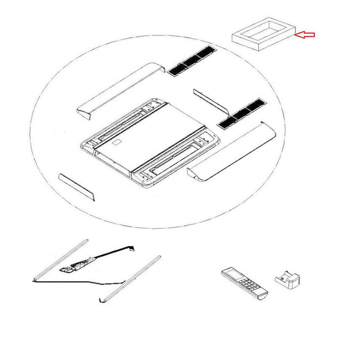 Telair Telair e-Van 5400H Diffuser Rechthoekig 20x20cm