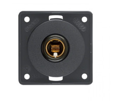 Berker 5 stuks Berker Contactdoos 12V Klein Inbouw Antraciet Mat