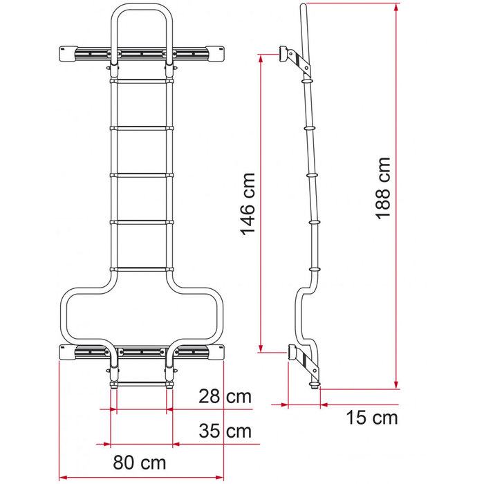 Fiamma Fiamma Ladder Deluxe DJ Ducato