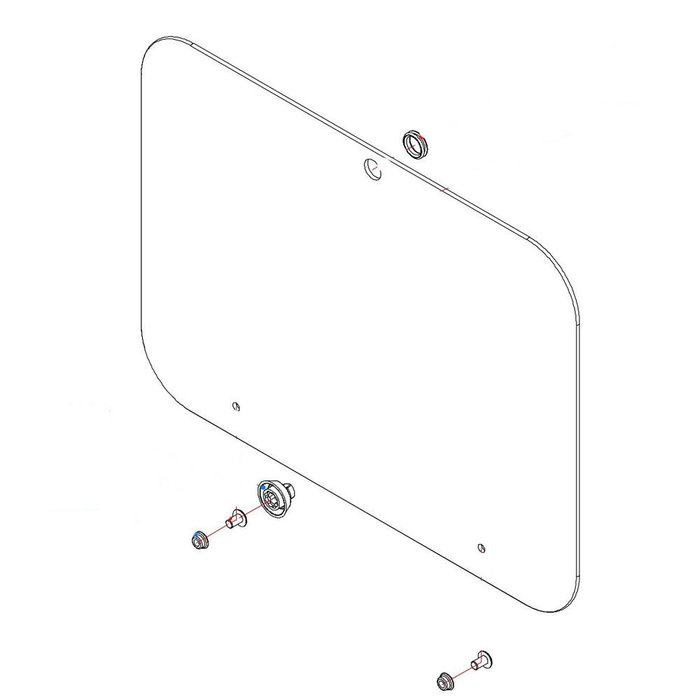 Dometic Dometic PI8023 glasdeksel zwart
