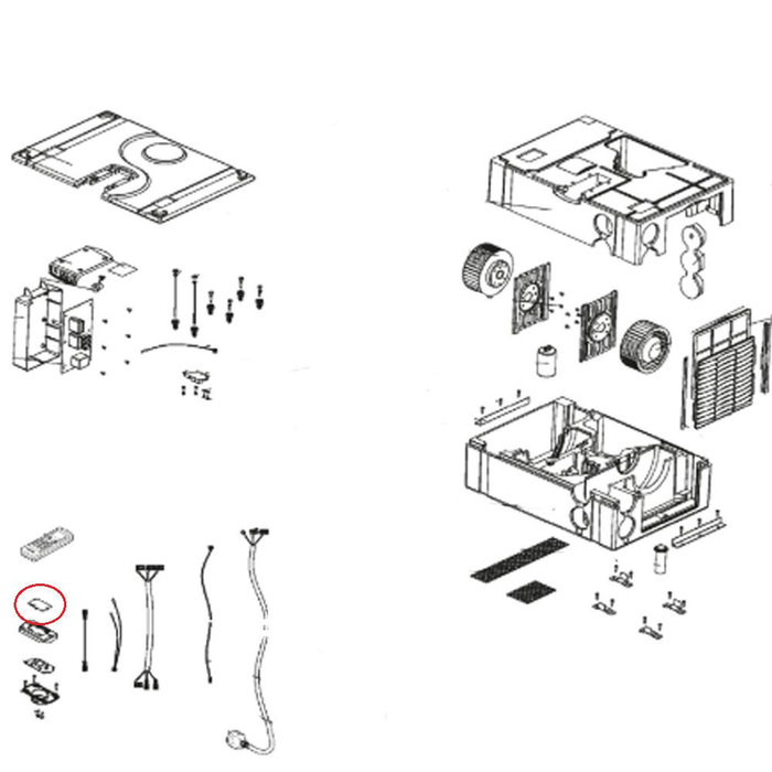 Dometic Dometic Airco Behuizing rondel afstandsbediening