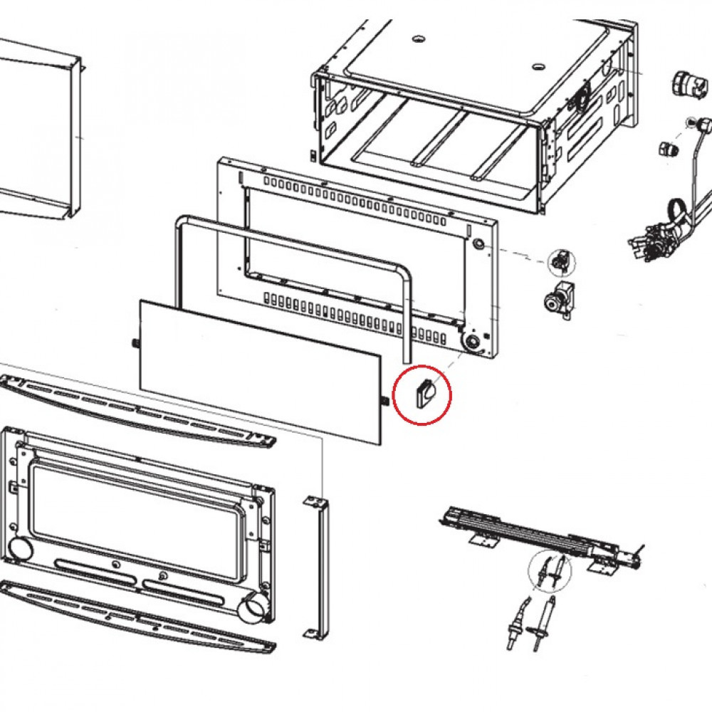 Dometic Dometic Knop Oven RMDT8555 Antraciet