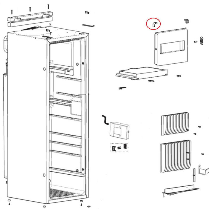 Dometic Dometic RML9331 Lagering Boven Links Diepvriescomp