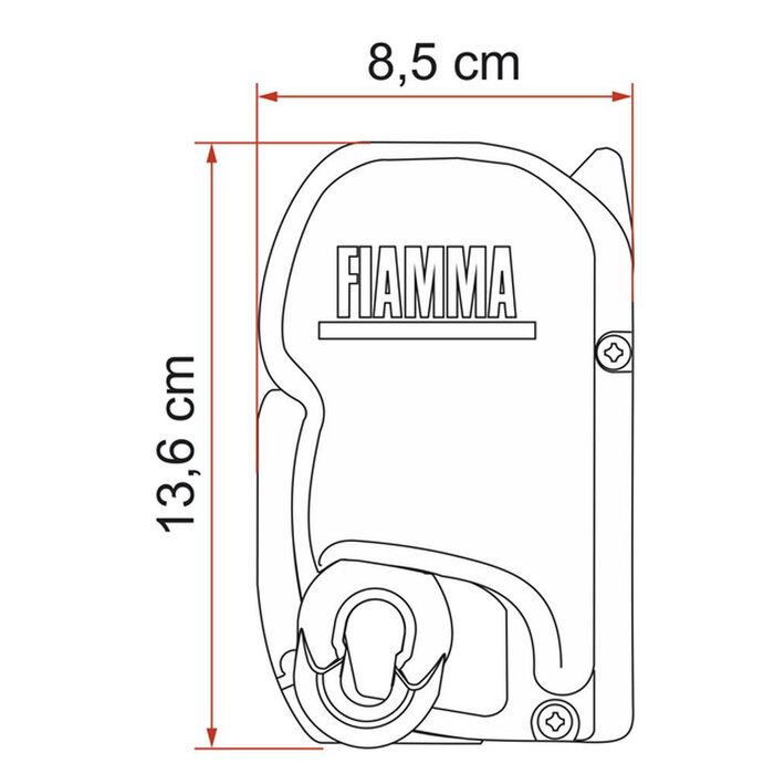 Fiamma Fiamma F45S 260 PSA Polar White-Royal Grey