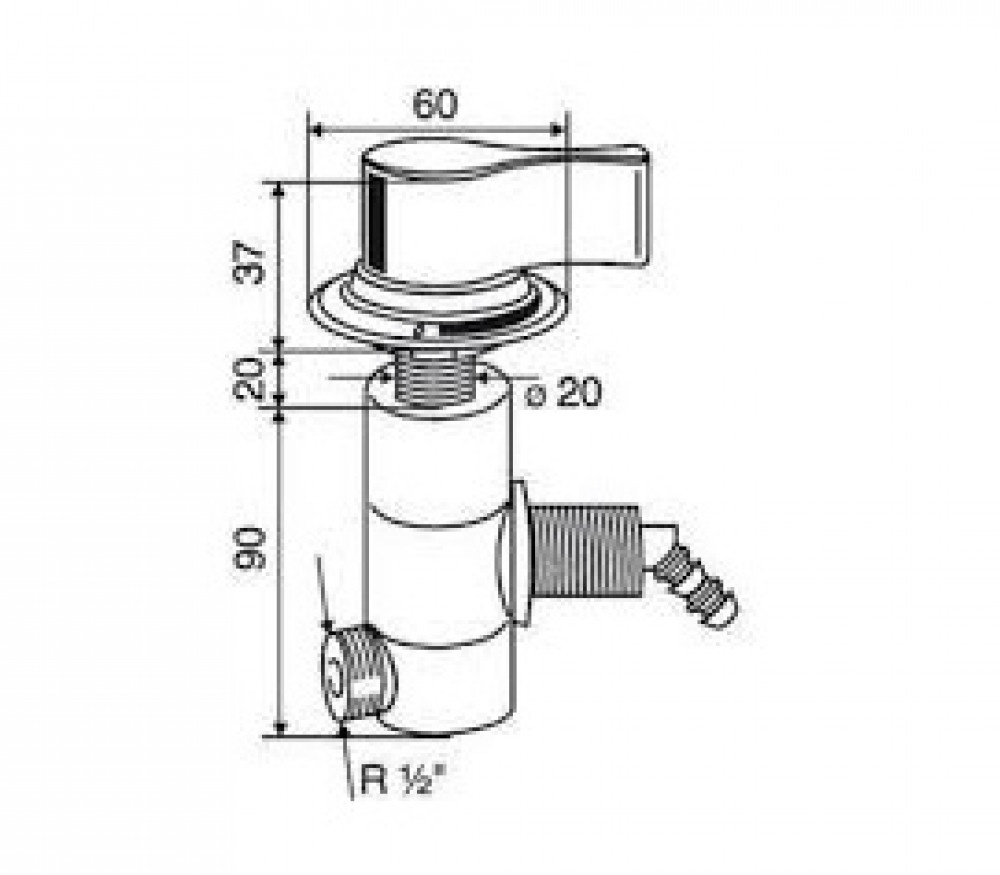 Reich Reich Style 2000 Onderbouw (geen mengkraan)