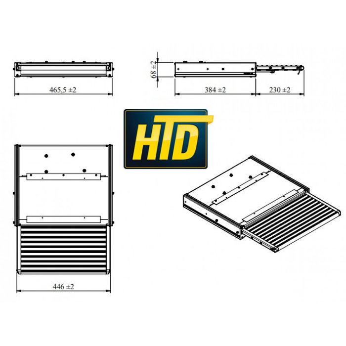 HTD HTD Uitschuifbare Opstap 450 LED