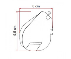 Fiamma Fiamma F35Pro 180 Titanium-Royal Grey