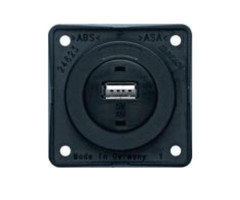 Berker Berker Contactdoos 1x USB Lader 12V Inbouw Zwart Mat