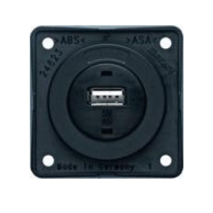 Berker Berker Contactdoos 1x USB Lader 12V Inbouw Zwart Mat