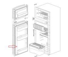 Thetford Thetford Deur Frameless Rechts N150/ N175/ N3185