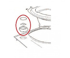 Thetford Thetford C500 Controle Knop C versie V2 wit/grijs