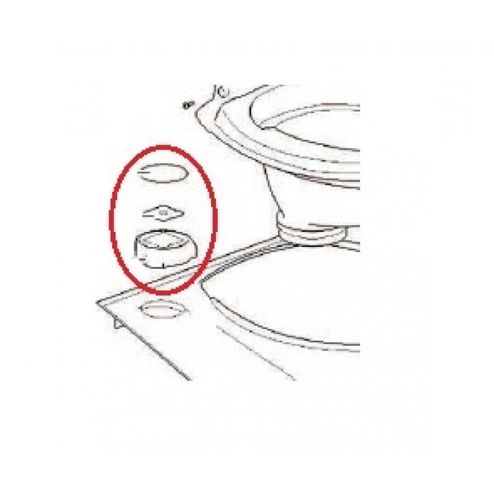 Thetford Thetford C500 Controle Knop C versie V2 wit/grijs