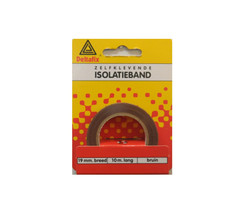 Deltafix 12 stuks Deltafix Isolatieband op kaart 10m x 19mm Bruin