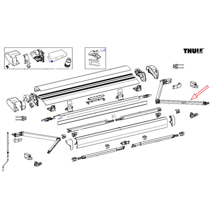 Thule Thule 6300 Knikarm Rechts 3.00-5.00