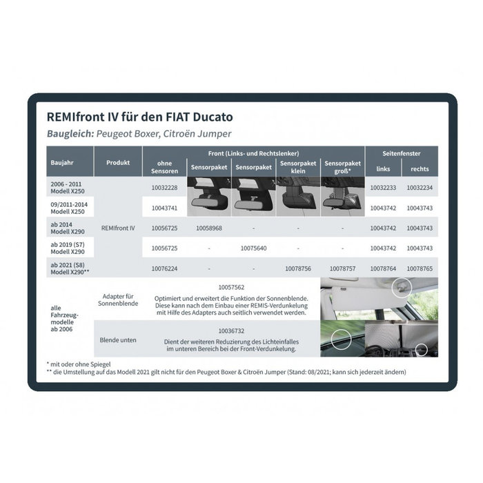 Remis Remifront 4 Fiat Ducato X290(S7) 2014-2020