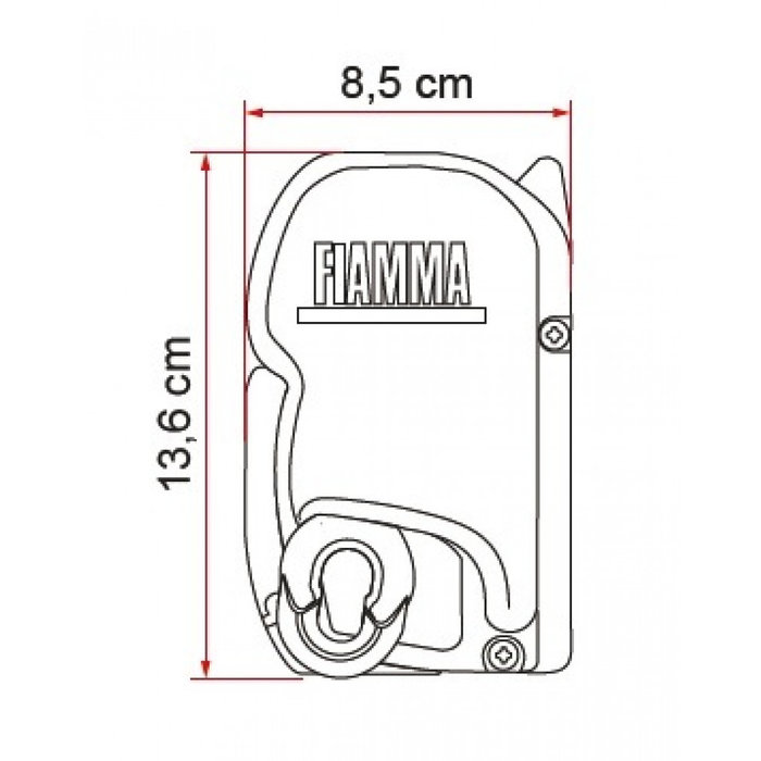 Fiamma Fiamma F45S 260 VW T5/T6 M/T Deep Black-Royal Grey