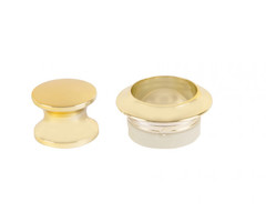 FjordOutdoor Knop+Ring Pushlock Koper 2st.