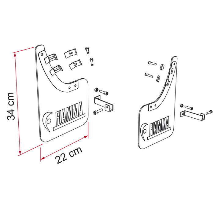 Fiamma Fiamma Mud Flap Front 06606-01-