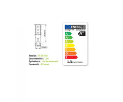 Vechline Vechline Lamp LED T10 1.3W/85Lumen/15Leds