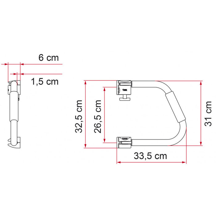 Fiamma Fiamma Instapbeugel Security 31