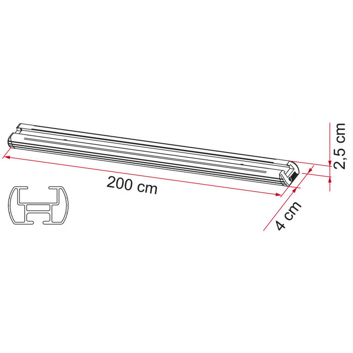 Fiamma Fiamma Garage Bars 2st. incl.4 ogen