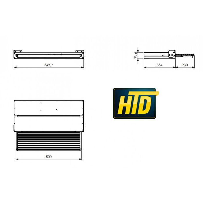 HTD HTD Uitschuifbare Opstap 800