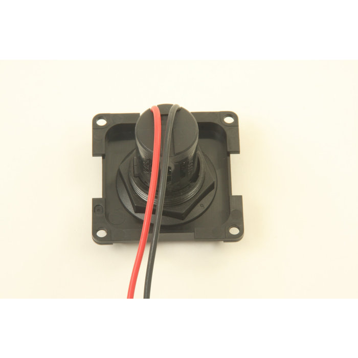 Presto Presto Contactdoos 2x USB Lader 12V Inbouw S-10.000 Zwart