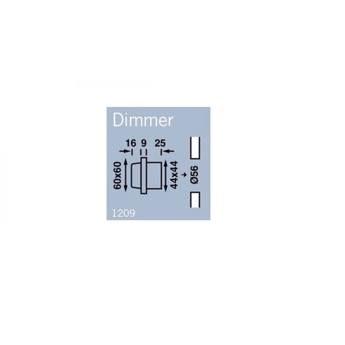 Frilight Frilight LED Dimmer Mat Zilver 12V 2A/24W