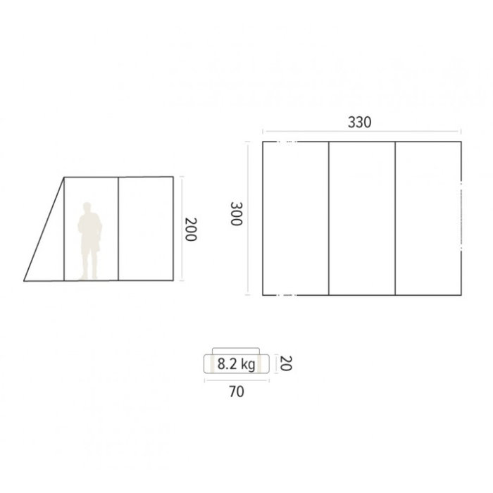 Trigano Trigano Busvoortent Bivouac Car