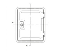 Dometic Dometic Serviceluik SK4 37.5x30.5cm Wit