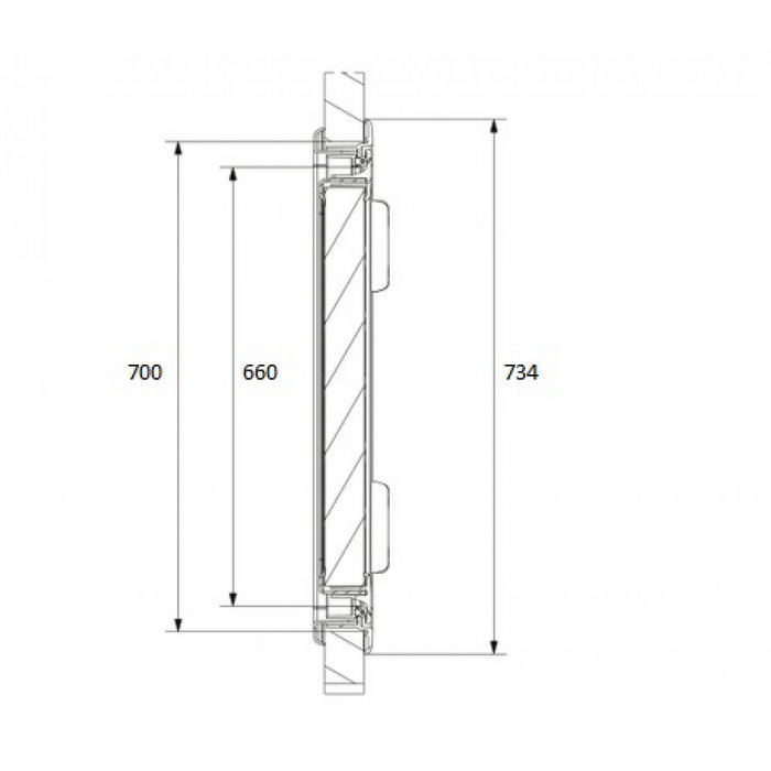 Dometic Dometic Serviceluik SK4 70x40.5cm Wit