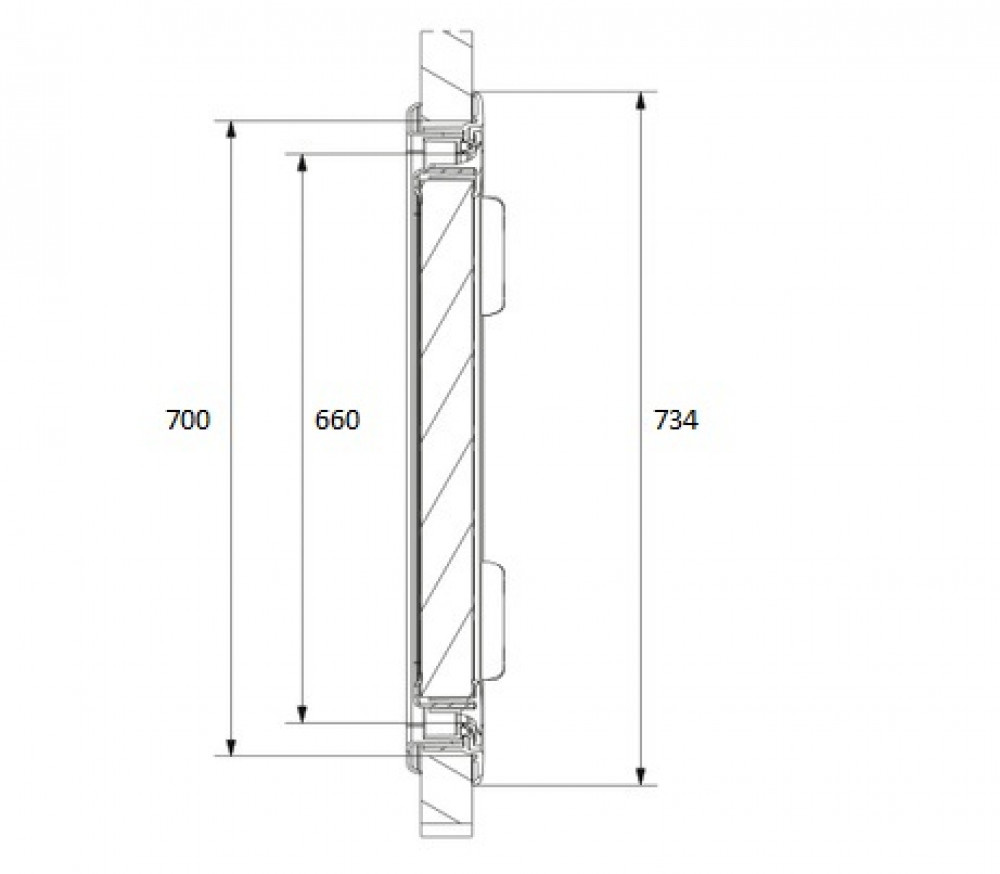 Dometic Dometic Serviceluik SK4 70x40.5cm Wit