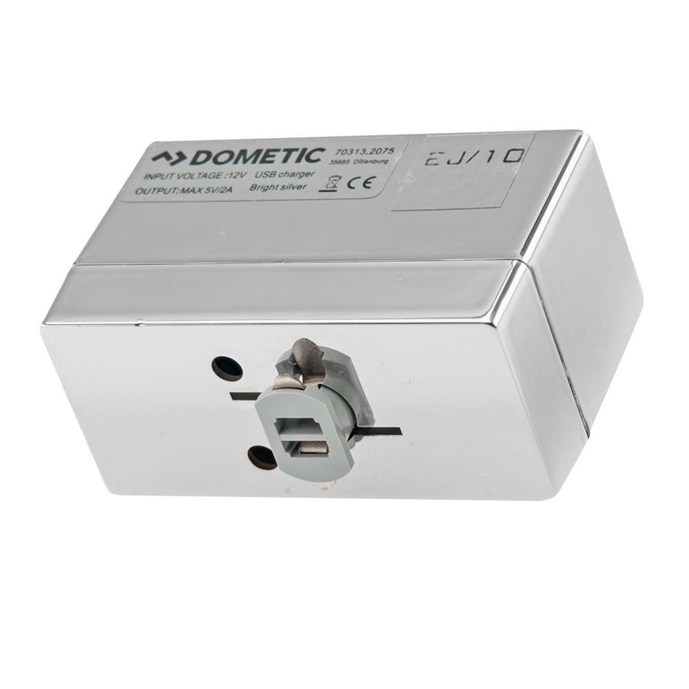 Dometic Dometic USB Lader voor 12V Lichtrail Chroom